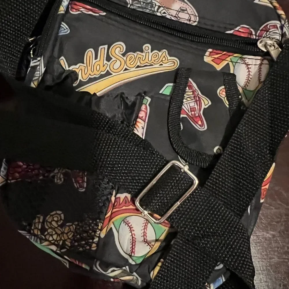 Three pocket crossbody baseball theme